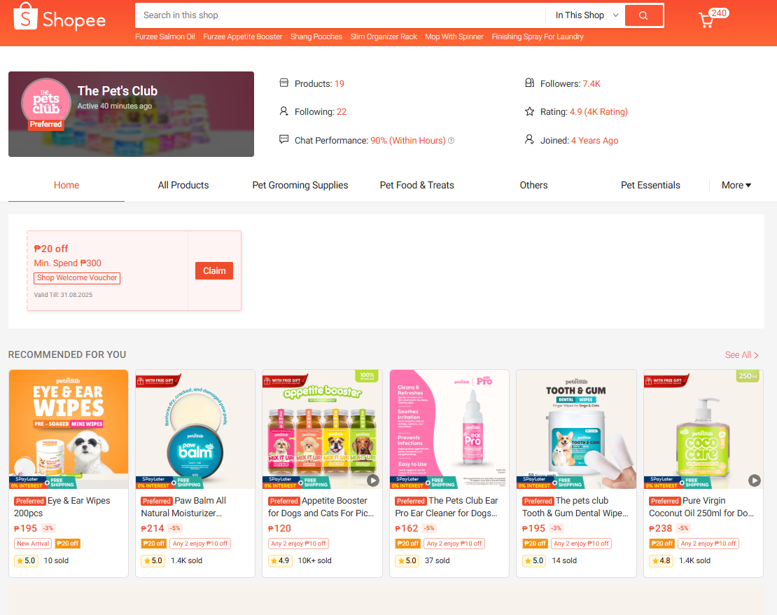 The Pets Club Shopee